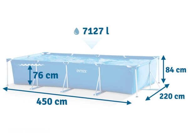 Karkasinis sodo baseinas 450 x 220 x 84 cm INTEX 28273