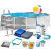Basen ogrodowy stelażowy 457 x 122 cm 17w1 INTEX 26726 Karkasinis sodo baseinas 457 x 122 cm 17in1 INTEX 26726
