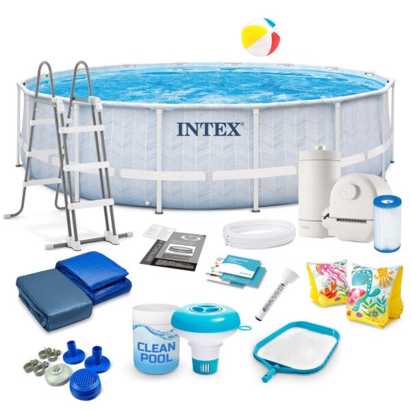 Basen ogrodowy stelażowy 488 x 122 cm 21w1 INTEX 26746 Karkasinis sodo baseinas 488 x 122 cm 21 viename INTEX 26746