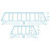 Karkasinis sodo baseinas 488 x 244 x 122 cm 10 viename „Bestway 561MB“