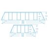 Karkasinis sodo baseinas 488 x 244 x 122 cm 17 viename „Bestway 56670“