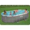 Karkasinis sodo baseinas 488 x 305 x 107 cm 12 viename „Bestway 56448“