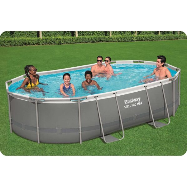 Karkasinis sodo baseinas 488 x 305 x 107 cm 12 viename „Bestway 56448“