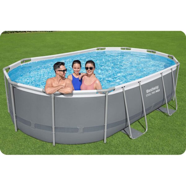 Karkasinis sodo baseinas 488 x 305 x 107 cm 12 viename „Bestway 56448“