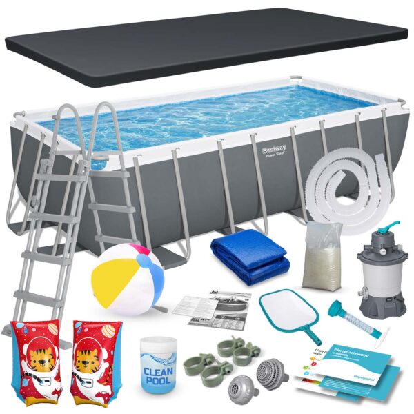 Karkasinis sodo baseinas 488x244x122 cm 18in1 Bestway 56671N