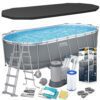 Karkasinis sodo baseinas 549 x 274 x 122 cm, 12 viename, „Bestway 56710“