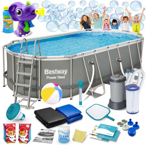 Karkasinis sodo baseinas 549 x 274 x 122 cm, 17 viename, „Bestway 56710“