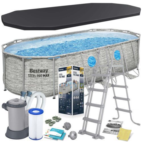 Basen ogrodowy stelażowy 549 x 274 x 122 cm12w1 Bestway 56716N Karkasinis sodo baseinas 549 x 274 x 122 cm, 12 viename, „Bestway 56716N“