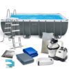 Basen ogrodowy stelażowy 549 x 274 x 132 cm 12w1 INTEX 26356 Karkasinis sodo baseinas 549 x 274 x 132 cm 12 viename INTEX 26356