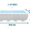 Karkasinis sodo baseinas 549 x 274 x 132 cm 18 viename INTEX 26356