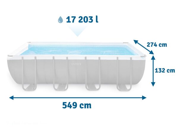Karkasinis sodo baseinas 549 x 274 x 132 cm 18 viename INTEX 26356