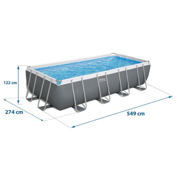 Karkasinis sodo baseinas 549x274x122cm 17in1 Bestway 56466N