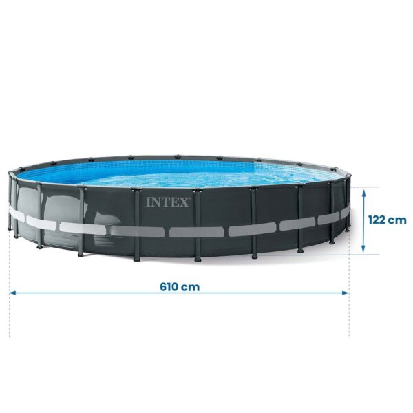Karkasinis sodo baseinas 610 x 122 cm 12 viename INTEX 26334