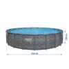 Karkasinis sodo baseinas 610 x 132 cm, 11 viename, „Bestway 561KE“