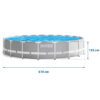 Karkasinis sodo baseinas 610 x 132 cm 21 viename INTEX 26756 + NEMOKAMAS paspirtukas