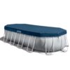 Karkasinis sodo baseinas 610 x 305 x 122 cm 21 viename INTEX 26798 + burbulų aparatas NEMOKAMAI
