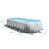 Karkasinis sodo baseinas 610 x 305 x 122 cm 21 viename INTEX 26798 + burbulų aparatas NEMOKAMAI