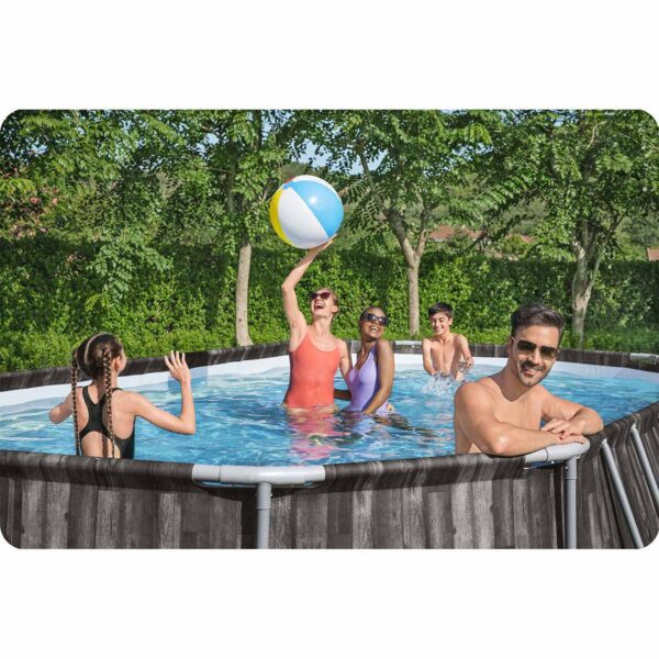 Karkasinis sodo baseinas 610 x 366 x 122 cm 12 viename „Bestway 5611R“