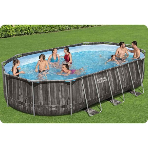 Karkasinis sodo baseinas 610 x 366 x 122 cm 12 viename „Bestway 5611R“