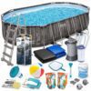 Basen ogrodowy stelażowy 610 x 366 x 122 cm 18w1 Bestway 5611R Karkasinis sodo baseinas 610 x 366 x 122 cm 18 viename „Bestway 5611R“