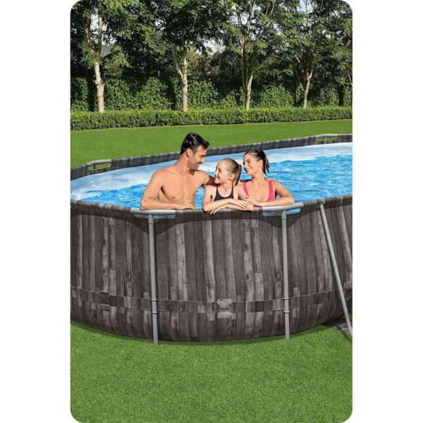 Karkasinis sodo baseinas 610 x 366 x 122 cm 18 viename „Bestway 5611R“