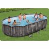 Karkasinis sodo baseinas 610 x 366 x 122 cm 18 viename „Bestway 5611R“
