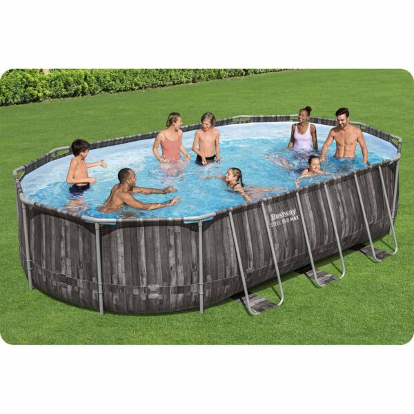 Karkasinis sodo baseinas 610 x 366 x 122 cm 18 viename „Bestway 5611R“