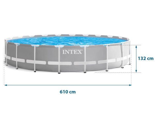 Karkasinis sodo baseinas 610x132 cm 18 viename INTEX 26756