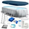 Karkasinis sodo baseinas 610x305cm 6in1 INTEX 26798