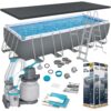 Karkasinis sodo baseinas 640 x 274 x 132 cm 11 viename „Bestway 5612B“