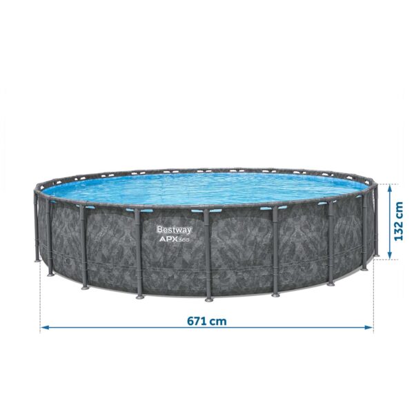 Karkasinis sodo baseinas 671 x 132 cm 11 viename „Bestway 561JZ“