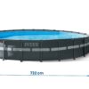 Karkasinis sodo baseinas 732 x 132 cm 20 viename INTEX 26340 + NEMOKAMAS paspirtukas