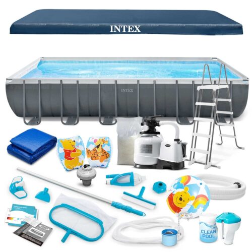 Basen ogrodowy stelażowy 732 x 366 x 132 cm 21w1 INTEX 26364 Karkasinis sodo baseinas 732 x 366 x 132 cm 21 viename INTEX 26364