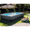 Karkasinis sodo baseinas 975 x 488 x 132 cm 22 viename INTEX 26378 + NEMOKAMAS paspirtukas