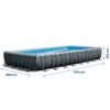 Karkasinis sodo baseinas 975 x 488 x 132 cm 22 viename INTEX 26378 + NEMOKAMAS paspirtukas