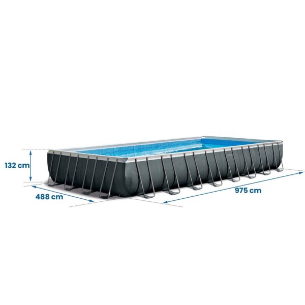 Karkasinis sodo baseinas 975 x 488 x 132 cm 9 viename INTEX 26374
