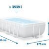 Prizminis rėminis sodo baseinas 300 x 175 x 80 cm 18 viename INTEX 26784