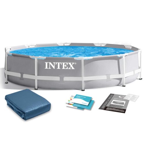 Prizminis rėmas 305 x 76 cm 6 viename INTEX 26700 rėminis sodo baseinas