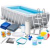 Prizminio rėmo sodo baseinas 488 x 244 x 107 cm 18 in 1 INTEX 26792