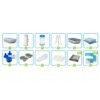 Prizminis rėminis sodo baseinas 488 x 244 x 107 cm 6 viename INTEX 26792