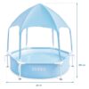Vaikų karkasinis baseinas su stogu 183 x 38 cm INTEX 28209