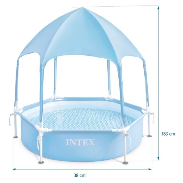 Vaikų karkasinis baseinas su stogu 183 x 38 cm INTEX 28209