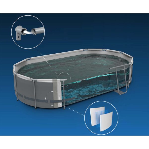 Karkasinis sodo baseinas 427 x 250 x 100 cm, 11 viename, „Bestway 56620“