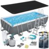 Basen stelażowy ogrodowy 549 x 274 x 122 cm 12w1 Bestway 56466N Karkasinis sodo baseinas 549 x 274 x 122 cm, 12 viename, „Bestway 56466N“