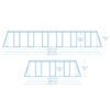 Karkasinis sodo baseinas 732 x 366 x 132 cm, 11 viename, „Bestway 561KG“