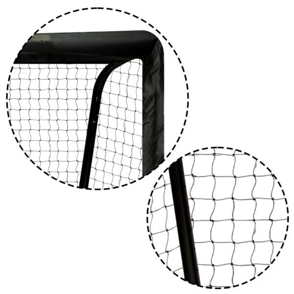 Futbolo vartai 180 x 120 x 60 cm NS-463 juodi ir raudoni