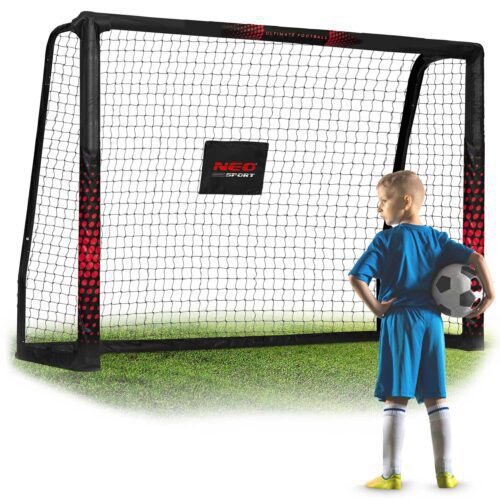 Futbolo vartai 180 x 120 x 60 cm NS-463 juodi ir raudoni
