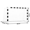 Futbolo vartai 180 x 120 x 60 cm NS-464 juodi ir balti