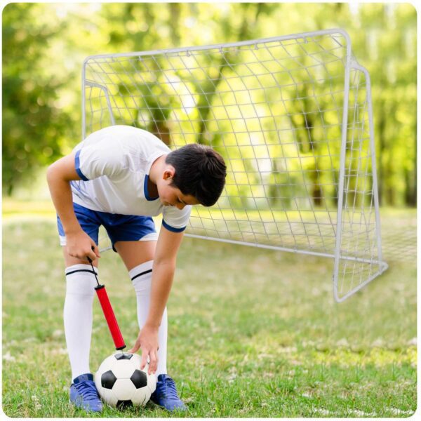 Futbolo vartai 245 x 155 x 80 cm + taikinio kilimėlis