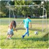 Futbolo vartai 245 x 155 x 80 cm + taikinio kilimėlis